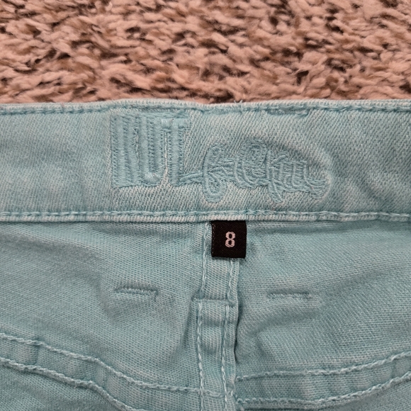 Kut From The Kloth Mid Rise Size 8 Light Green Jeans - Picture 15 of 16